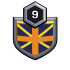 2 “chopped” badge